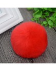 10cm natura prawdziwe futro z królika piłka Pom Pom puszyste DIY czapka zimowa Skullies czapki czapka z dzianiny pompony DEF003-