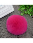 10cm natura prawdziwe futro z królika piłka Pom Pom puszyste DIY czapka zimowa Skullies czapki czapka z dzianiny pompony DEF003-