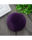 10cm natura prawdziwe futro z królika piłka Pom Pom puszyste DIY czapka zimowa Skullies czapki czapka z dzianiny pompony DEF003-