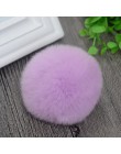 10cm natura prawdziwe futro z królika piłka Pom Pom puszyste DIY czapka zimowa Skullies czapki czapka z dzianiny pompony DEF003-