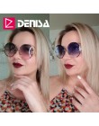 DENISA Vintage okrągłe okulary kobiety mężczyźni 2019 moda okulary bez oprawek Retro różowe okulary kobiety UV400 zonnebril dame