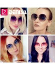 DENISA Vintage okrągłe okulary kobiety mężczyźni 2019 moda okulary bez oprawek Retro różowe okulary kobiety UV400 zonnebril dame