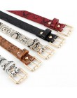 Pu skóra wzór węża pasy kobiety wysokiej jakości ceinture femme pas kobiety cinturones para mujer 2019 105x2.3cm