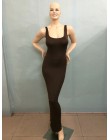 2019 eleganckie kobiety Sexy sukienka O-Neck bez rękawów Slim Maxi sukienka wysoka rozciągliwość Tank szata wiosna lato cienka, 