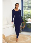 2019 eleganckie kobiety Sexy sukienka O-Neck bez rękawów Slim Maxi sukienka wysoka rozciągliwość Tank szata wiosna lato cienka, 