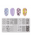 Beautybigbang tłoczenie płytki Nail Art geometria linie twarz obraz prostokąt ze stali nierdzewnej szablon do paznokci tłoczenie