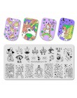 Beautybigbang tłoczenie płytki Nail Art geometria linie twarz obraz prostokąt ze stali nierdzewnej szablon do paznokci tłoczenie