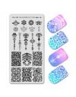 Beautybigbang tłoczenie płytki Nail Art geometria linie twarz obraz prostokąt ze stali nierdzewnej szablon do paznokci tłoczenie