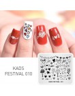 Płytki do stemplowania paznokci Nail artystyczny Design szablon do stemplowania geometryczny stempel do paznokci szablon Stamper