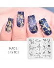 Płytki do stemplowania paznokci Nail artystyczny Design szablon do stemplowania geometryczny stempel do paznokci szablon Stamper