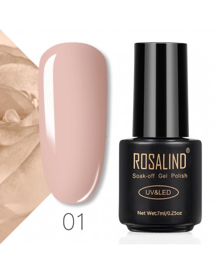 ROSALIND 7ML zestaw do paznokci żelowych UV do Manicure Gellak półtrwałe hybrydowe paznokcie sztuka Off Prime biały żelowy lakie