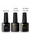 UR SUGAR 7.5ml bez wycierania podkład top coat lakier do paznokci żel kolorowy matowy UV warstwa wierzchnia UV LED Soak Off żel 