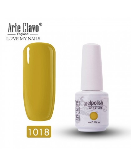 Arte Clavo lakier do paznokci polski paznokci UV hybrydowy do paznokci artystyczny manicure paznokcie rozszerzenie 8ML Vernis pó