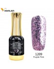 VENALISA Super Color farby żelowe lakier kryształowy CANNI Nail Art Glitter Pearl diamenty Soak off Platinum UV żelowy lakier do