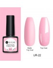 UR SUGAR 7.5ml bez wycierania podkład top coat lakier do paznokci żel kolorowy matowy UV warstwa wierzchnia UV LED Soak Off żel 