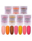 10ml zanurzenie proszek do paznokci akrylowy przezroczysty Pigment chromowany proszek do zanurzania brokat naturalny suchy mocni