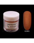 10ml zanurzenie proszek do paznokci akrylowy przezroczysty Pigment chromowany proszek do zanurzania brokat naturalny suchy mocni