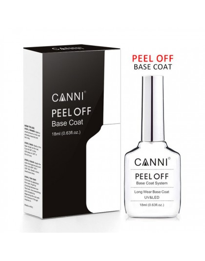 CANNI New Arrival 18ml łatwe odklejanie usuń płaszcz na bazie wody magiczny lakier do paznokci artystyczny manicure nadaje się d