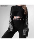 Weirdgirl women dragon bluzy z kapturem z nadrukami moda na co dzień kobieta luźna krótka topowy sweter bluzy streetwear nowy je