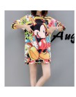 2019 nowa wiosna jesień cute cartoon wydrukowano duży rozmiar średniej długości płaszcz moda damska hedging casual fashion bluza