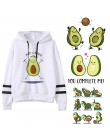 Avocado bluzy moda małe świeże 90s kobiety wegańskie Kawaii Cartoon Harajuku słodkie bluzy ciepłe kobiece Ullzang graficzne z ka