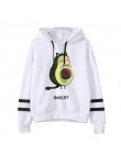 Avocado bluzy moda małe świeże 90s kobiety wegańskie Kawaii Cartoon Harajuku słodkie bluzy ciepłe kobiece Ullzang graficzne z ka