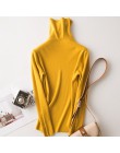 Tangada zima moda kobiety jednokolorowy golf sweter kobiet z długim rękawem elegancki, szykowny damskie swetry sweter pull femme