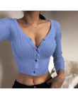 Misswim Sexy guziki dzianiny rozpinany sweter kobiety Slim żebrowane zimowe jesienne swetry kobiece moda plus rozmiar dzianiny 2