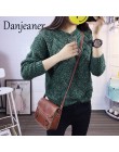 Danjeaner 2018 Vintage kobiety sweter nowa moda O-neck sweter zimowe dzianiny podstawowe topy luźne kobiece dzianiny odzież wier