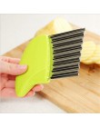 1pc frytki Cutter chipsy ziemniaczane ze stali nierdzewnej Making obieraczka Cut Plastic Handle warzywa kuchenne noże narzędzie 