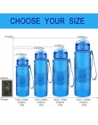 ZORRI lekka butelka do wody bez BPA Tritan Flask бутылка для воды 500 ml/1000 ml CE/EU Drinkware shaker botella de agua