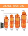 ZORRI lekka butelka do wody bez BPA Tritan Flask бутылка для воды 500 ml/1000 ml CE/EU Drinkware shaker botella de agua