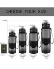 ZORRI lekka butelka do wody bez BPA Tritan Flask бутылка для воды 500 ml/1000 ml CE/EU Drinkware shaker botella de agua