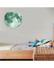 30 cm Luminous Moon 3D naklejki ścienne dla dzieci pokój dzienny sypialnia dekoracji domu naklejki świecą w ciemności naklejki ś