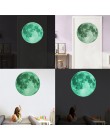 30 cm Luminous Moon 3D naklejki ścienne dla dzieci pokój dzienny sypialnia dekoracji domu naklejki świecą w ciemności naklejki ś