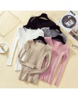 Sweter pulower z dzianiny kobiet 2019 zimowe ubrania damskie Jumper V Neck miękkie żebra dzianiny zima topy dzianina Pull Femme 