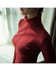 Sweter kobiet miękkie koreański styl Skinny zima sweter z golfem kobiety Bodycon swetry basic z długim rękawem Pull Femme płaszc