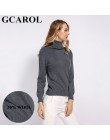 GCAROL nowa, jesienna zima 30% wełniany golf sweter miękka rączka ciepłe kobiety sweter OL sprawiają, że dzianinowy sweter S-3XL