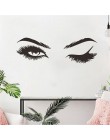 Lash & Brows Eyes cytat naklejki ścienne moda Vinyl rzęsy naklejki ścienne dla dziewczyn sypialnia brwi sklep wystrój salonu pię