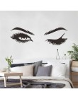 Lash & Brows Eyes cytat naklejki ścienne moda Vinyl rzęsy naklejki ścienne dla dziewczyn sypialnia brwi sklep wystrój salonu pię