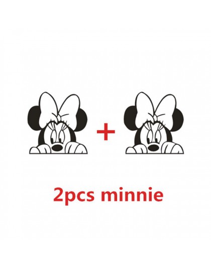 2 sztuk/zestaw Mickey Minnie naklejka winylowa urocze oświetlenie naklejka pod włącznik dla dzieci pokój dekoracyjne Mickey Fair