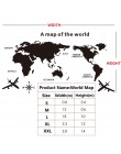 Współczesny świat mapa akryl dekoracyjny 3D naklejka ścienna do salonu sypialnia dekoracje biurowe 5 rozmiarów diy ściana naklej