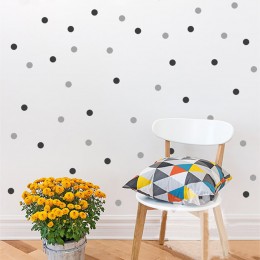 Polka Dots naklejka ścienna wymienny 140 małe kropki DIY przedszkole dla dzieci dekoracja ścienna dla dzieci pokój dziecięcy Hom