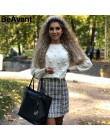 BeAvant dziergany sweter zimowy damski sweter latarnia rękaw damski swetry damski minimalistyczny pull femme uroczy biały sweter