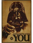 Mieszane zamówienie Vintage klasyczny film gwiezdne wojny darth vader Luke Jedi plakat Cafe Bar Home Decor retro kraft papierowa