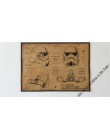 Mieszane zamówienie Vintage klasyczny film gwiezdne wojny darth vader Luke Jedi plakat Cafe Bar Home Decor retro kraft papierowa