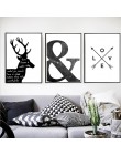 Obraz na płótnie czarny biały abstrakcyjny minimalistyczny Symbol Nordic Scandinavian Wall Art obraz plakat salon Home Decor