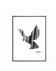 Obraz na płótnie czarny biały abstrakcyjny minimalistyczny Symbol Nordic Scandinavian Wall Art obraz plakat salon Home Decor