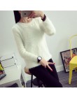 2016 kobiet cukierkowe kolory swetry moda jesień zima ciepły moher O-Neck sweter z długim rękawem Casual Loose sweter bluzki z d