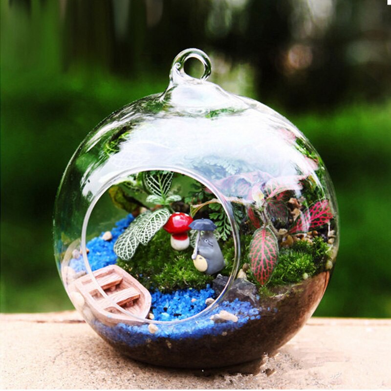 Terrarium Ball Globe kształt wyczyść szklana wisząca kwiat w wazonie